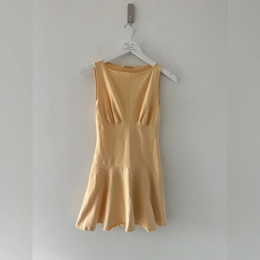 REFORMATION Maybe Knit Dress in Yellow XS - Picture 3 of 5